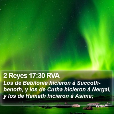 2 Reyes 17:30 RVA Bible Verse Image