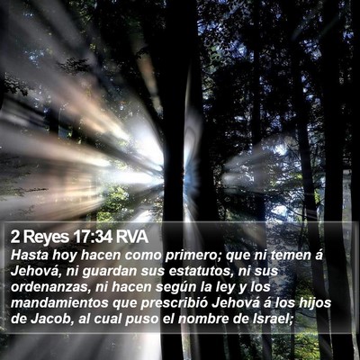 2 Reyes 17:34 RVA Bible Verse Image