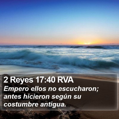 2 Reyes 17:40 RVA Bible Verse Image