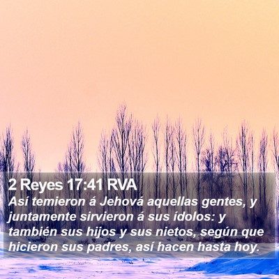 2 Reyes 17:41 RVA Bible Verse Image