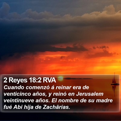 2 Reyes 18:2 RVA Bible Verse Image