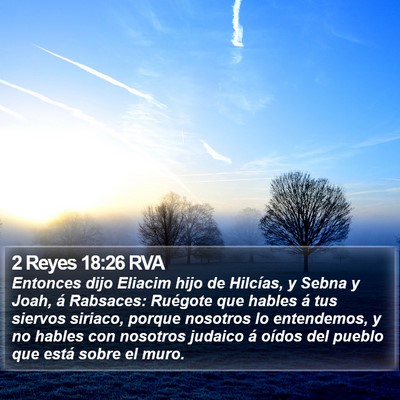 2 Reyes 18:26 RVA Bible Verse Image