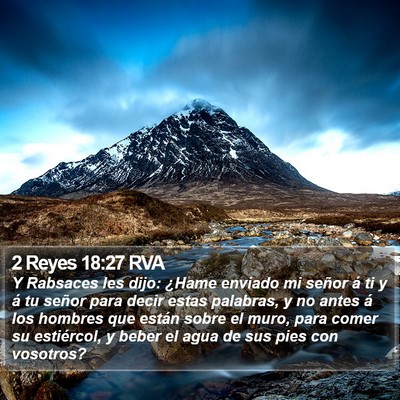2 Reyes 18:27 RVA Bible Verse Image