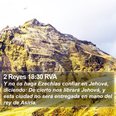 2 Reyes 18:30 RVA Bible Verse Image
