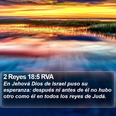 2 Reyes 18:5 RVA Bible Verse Image