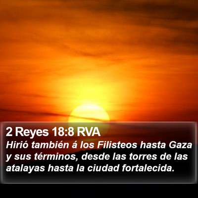 2 Reyes 18:8 RVA Bible Verse Image