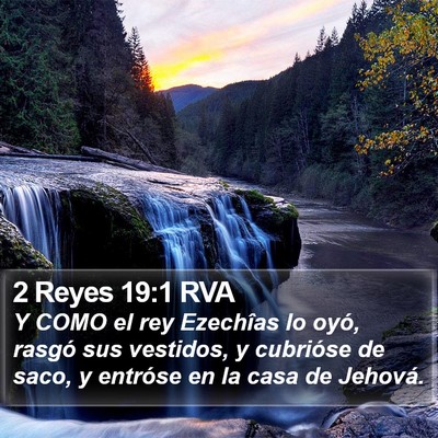2 Reyes 19:1 RVA Bible Verse Image
