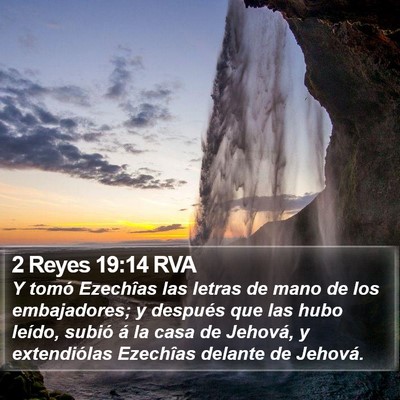 2 Reyes 19:14 RVA Bible Verse Image
