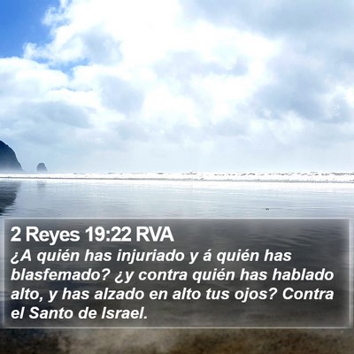 2 Reyes 19:22 RVA Bible Verse Image