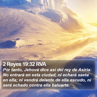 2 Reyes 19:32 RVA Bible Verse Image