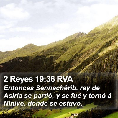 2 Reyes 19:36 RVA Bible Verse Image