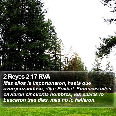 2 Reyes 2:17 RVA Bible Verse Image
