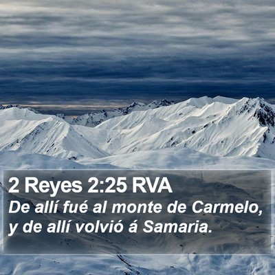 2 Reyes 2:25 RVA Bible Verse Image