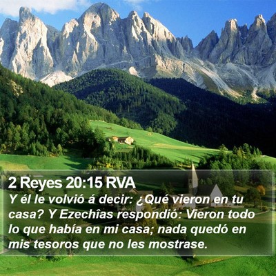2 Reyes 20:15 RVA Bible Verse Image