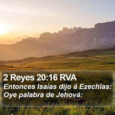 2 Reyes 20:16 RVA Bible Verse Image