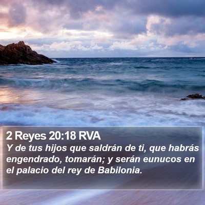 2 Reyes 20:18 RVA Bible Verse Image