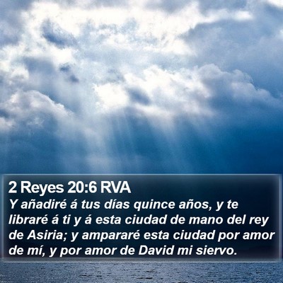 2 Reyes 20:6 RVA Bible Verse Image