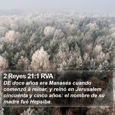 2 Reyes 21:1 RVA Bible Verse Image