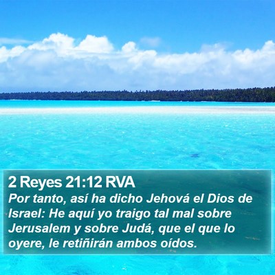 2 Reyes 21:12 RVA Bible Verse Image
