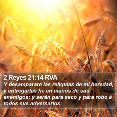 2 Reyes 21:14 RVA Bible Verse Image