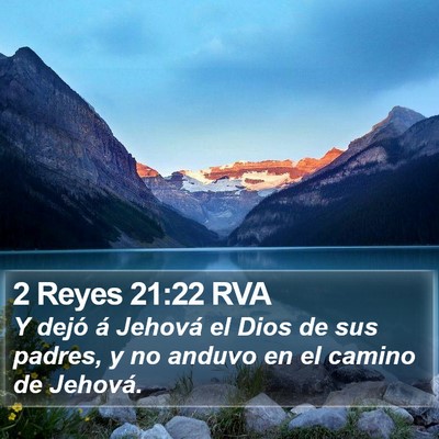 2 Reyes 21:22 RVA Bible Verse Image