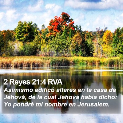 2 Reyes 21:4 RVA Bible Verse Image