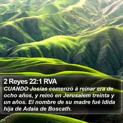 2 Reyes 22:1 RVA Bible Verse Image