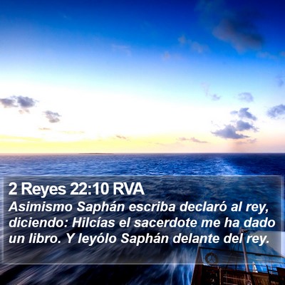 2 Reyes 22:10 RVA Bible Verse Image