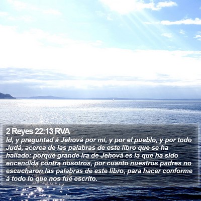 2 Reyes 22:13 RVA Bible Verse Image
