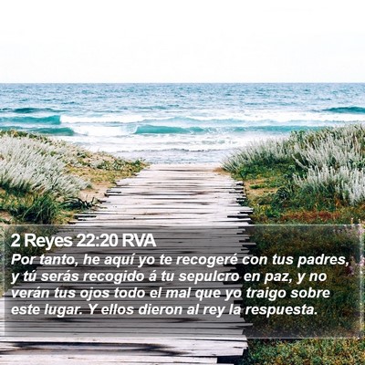 2 Reyes 22:20 RVA Bible Verse Image