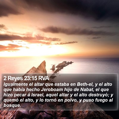 2 Reyes 23:15 RVA Bible Verse Image