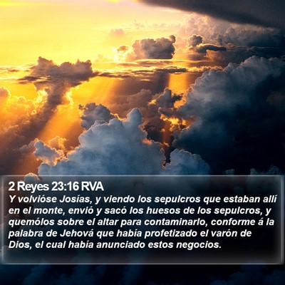 2 Reyes 23:16 RVA Bible Verse Image