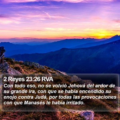 2 Reyes 23:26 RVA Bible Verse Image