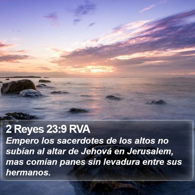 2 Reyes 23:9 RVA Bible Verse Image