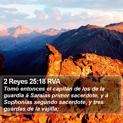 2 Reyes 25:18 RVA Bible Verse Image