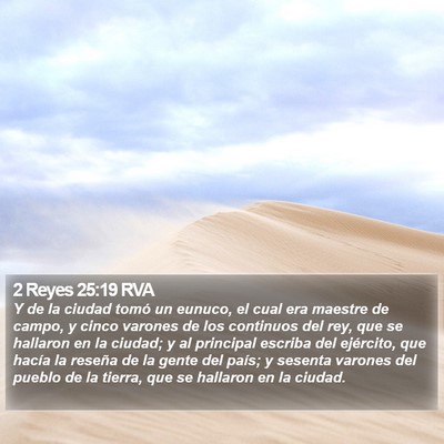 2 Reyes 25:19 RVA Bible Verse Image