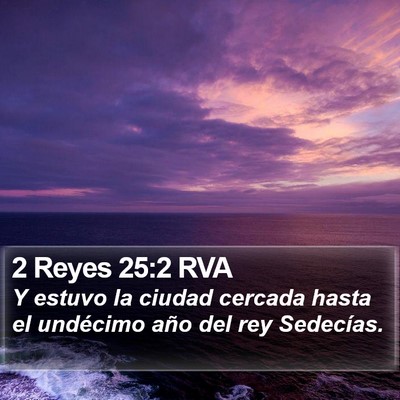 2 Reyes 25:2 RVA Bible Verse Image