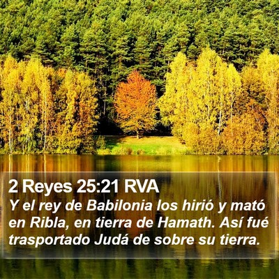 2 Reyes 25:21 RVA Bible Verse Image