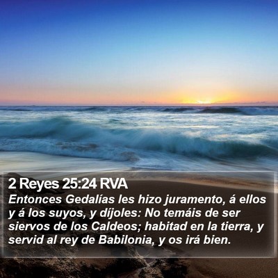 2 Reyes 25:24 RVA Bible Verse Image