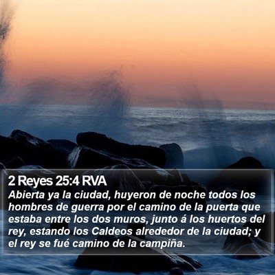 2 Reyes 25:4 RVA Bible Verse Image