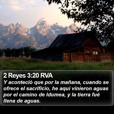 2 Reyes 3:20 RVA Bible Verse Image