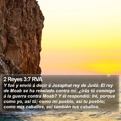 2 Reyes 3:7 RVA Bible Verse Image