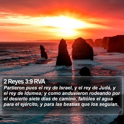 2 Reyes 3:9 RVA Bible Verse Image