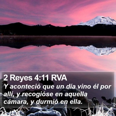 2 Reyes 4:11 RVA Bible Verse Image