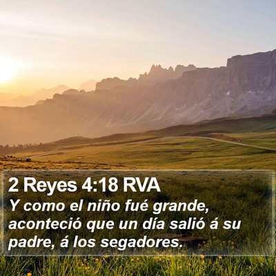 2 Reyes 4:18 RVA Bible Verse Image