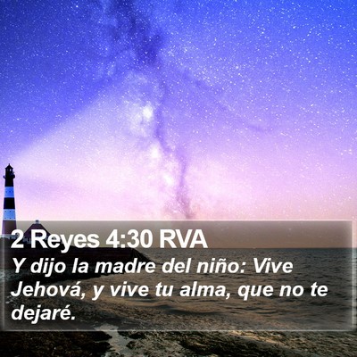 2 Reyes 4:30 RVA Bible Verse Image