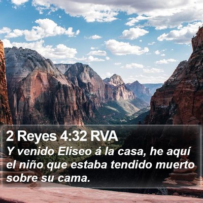 2 Reyes 4:32 RVA Bible Verse Image