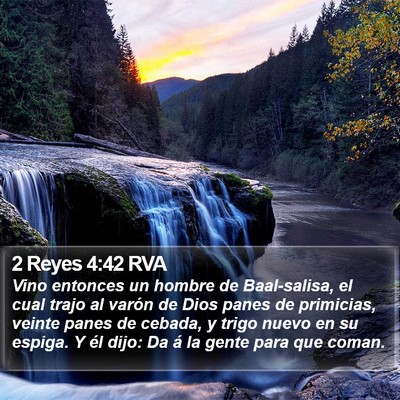 2 Reyes 4:42 RVA Bible Verse Image