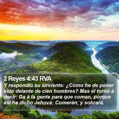 2 Reyes 4:43 RVA Bible Verse Image