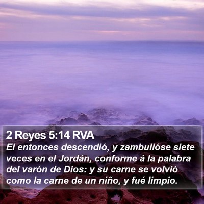 2 Reyes 5:14 RVA Bible Verse Image